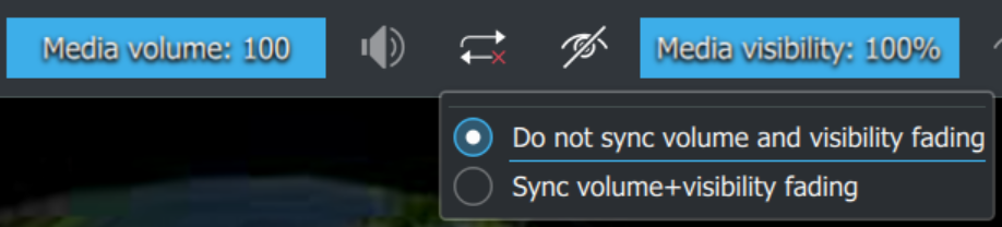 Sync Vol+Vis Fading OFF