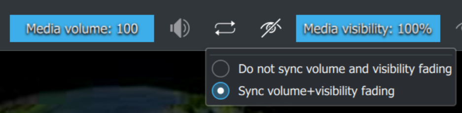 Sync Vol+Vis Fading On