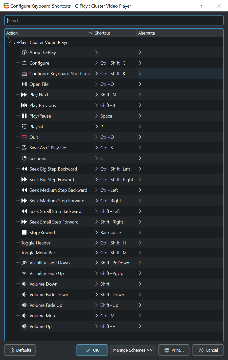 Keyboard Shortcuts